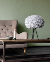 Umage EOS Medium, lysegrå m/ sort Tripod Table