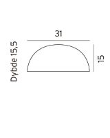 Norlys Halden Downlight LED Væglampe - Udendørs Norlys Halden Downlight LED Væglampe - Udendørs