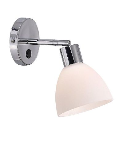 Nordlux Ray Væglampe - Opal/Krom Nordlux Ray Væglampe - Opal/Krom