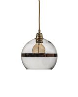 Ebb & Flow Rowan Pendel - Stripe - Ø22 - Klar/Kobber