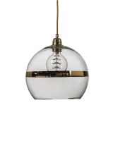 Ebb & Flow Rowan Pendel - Stripe - Ø28 - Klar/Guld