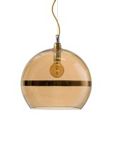 Ebb & Flow Rowan Pendel - Stripe - Ø39 - Golden smoke/Guld