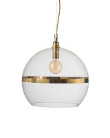Ebb & Flow Rowan Pendel - Stripe - Ø39 - Klar/Guld