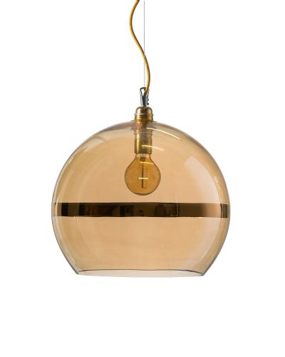 Ebb & Flow Rowan Pendel - Stripe - Ø39 - Golden smoke/Guld Ebb & Flow Rowan Pendel - Stripe - Ø39 - Golden smoke/Guld