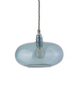 Ebb & Flow Horizon Pendel - Ø21 - Topaz Blue/Sølv