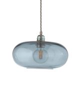 Ebb & Flow Horizon Pendel - Ø29 - Topaz Blue/Sølv