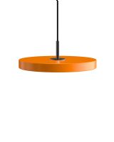 Asteria Mini Pendel - Orange m. sort cover Asteria Mini Pendel - Orange m. sort cover