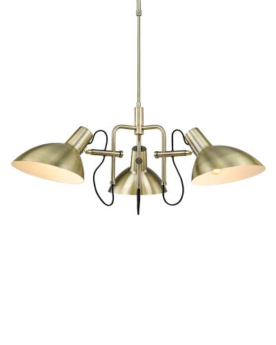Halo Design Metropole 3 Lysekrone - Messing Halo Design Metropole 3 Lysekrone - Messing