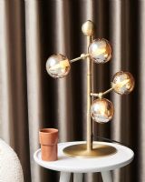 Halo Design Atom Bordlampe - Rav/Messing Halo Design Atom Bordlampe - Rav/Messing