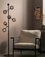 Halo Design Atom Gulvlampe Røg/Sort