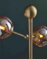 Halo Design Atom Gulvlampe Rav/Messing