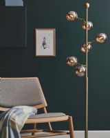 Halo Design Atom Gulvlampe Rav/Messing