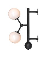Halo Design Atom Væglampe Opal/Sort