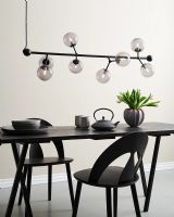 Halo Design Atom Langbordspendel Røg/Sort