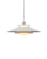 Halo Design Rivoli Pendel m/hejs Ø40 Hvid/Krom