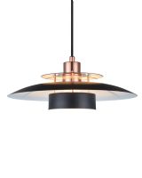 Halo Design Sørup Pendel - Ø40 - Sort/Kobber Halo Design Sørup Pendel - Ø40 - Sort/Kobber