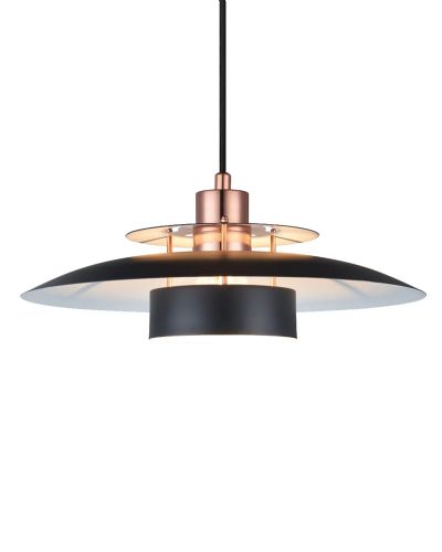 Halo Design Sørup Pendel - Ø40 - Sort/Kobber Halo Design Sørup Pendel - Ø40 - Sort/Kobber
