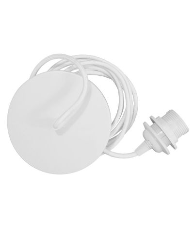 Umage Rosette med stofledning, Hvid Umage Rosette med stofledning, Hvid