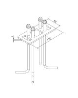 Norlys Forankringssæt (1907) - for nedstøbning i cement