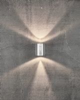 Nordlux Canto 2 Up/Down Væglampe - Galvaniseret Stål Nordlux Canto 2 Up/Down Væglampe - Galvaniseret Stål