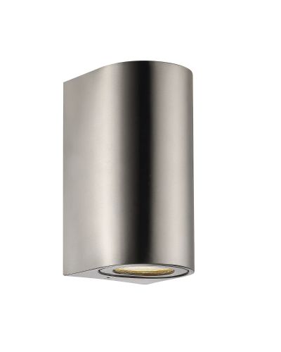 Nordlux Canto Maxi 2 Up/Down Væglampe - Rustfrit Stål Nordlux Canto Maxi 2 Up/Down Væglampe - Rustfrit Stål