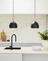 Halo Design Dueodde Pendel - Sort/Metal - Ø30 Halo Design Dueodde Pendel - Sort/Metal - Ø30