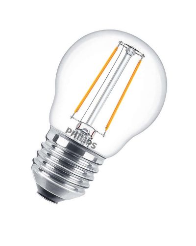 Philips Classic E27 LED 2W P45 klar filament Philips Classic E27 LED 2W P45 klar filament