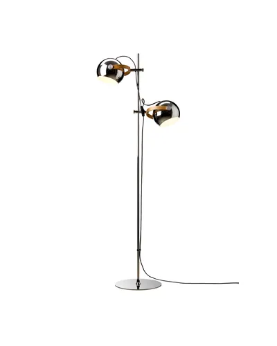DC 2-Arm Gulvlampe Krom Ø18 fra Halo Design DC 2-Arm Gulvlampe Krom Ø18 fra Halo Design