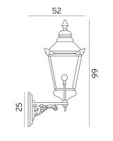 Norlys Chelsea Væglampe - Kobber - 955 - Mål