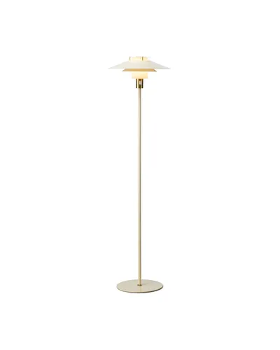 Rivoli Gulvlampe Creme og messing fra Halo Design