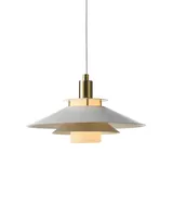Rivoli Pendel Ø26 Grå, messing fra Halo Design