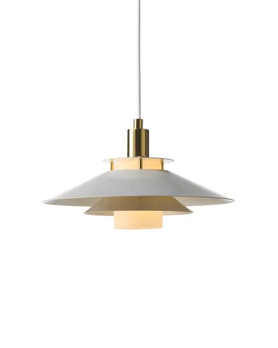 Rivoli Pendel Ø26 Grå, messing fra Halo Design