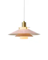 Rivoli Pendel Ø26 Rosa/messing fra Halo Design Rivoli Pendel Ø26 Rosa/messing fra Halo Design