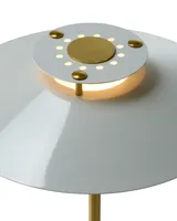 Rivoli Bordlampe Blank grå, messing fra Halo Design - billede 1