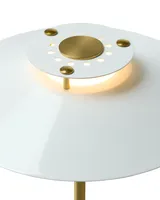 Rivoli Bordlampe Blank hvid, messing fra Halo Design - billede 1 Rivoli Bordlampe Blank hvid, messing fra Halo Design - billede 1