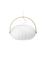 DC Textile Pendel Satinhvid fra Halo Design - billede 1 DC Textile Pendel Satinhvid fra Halo Design - billede 1