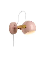 DC Væglampe Rosa og olieret eg fra Halo Design DC Væglampe Rosa og olieret eg fra Halo Design