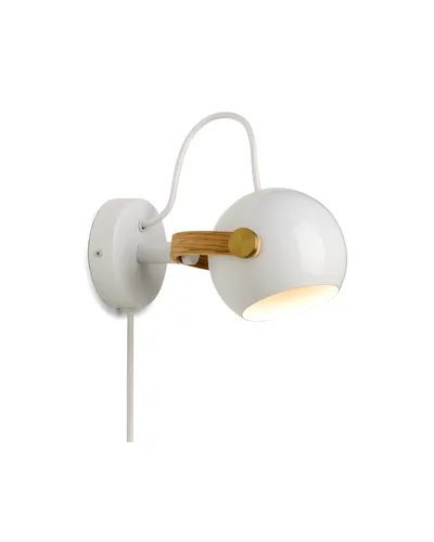 DC Væglampe Hvid og olieret eg fra Halo Design DC Væglampe Hvid og olieret eg fra Halo Design