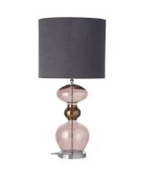 Ebb & Flow Marl Antracit Stofskærm m/ Futura bordlampe Ebb & Flow Marl Antracit Stofskærm m/ Futura bordlampe