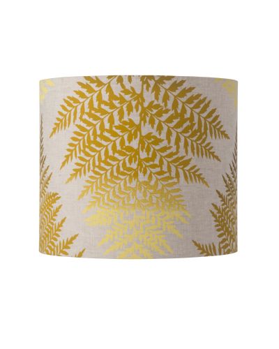 Ebb & Flow Fern Leaves Graphic - Okker - Ø35 - Stofskærm Ebb & Flow Fern Leaves Graphic - Okker - Ø35 - Stofskærm