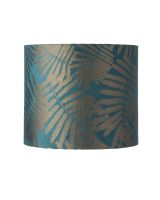 Ebb & Flow Fern Leaves Wild - Teal - Ø35 - Stofskærm