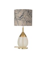 Ebb & Flow Lute Lampefod - Alabaster/Guld m/ SH101024 lampeskærm Ebb & Flow Lute Lampefod - Alabaster/Guld m/ SH101024 lampeskærm