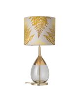 Ebb & Flow Lute Lampefod - Grå/Guld m/ SH101014 lampeskærm Ebb & Flow Lute Lampefod - Grå/Guld m/ SH101014 lampeskærm