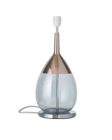 Ebb & Flow Lute Lampefod - Topaz Blå/Platinium - Sølv base