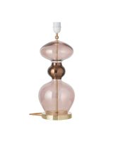 Ebb & Flow Futura Lampefod - Obsidian - Guld base