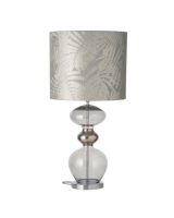 Ebb & Flow Futura Lampefod - Grå m/ SH101025 lampeskærm Ebb & Flow Futura Lampefod - Grå m/ SH101025 lampeskærm