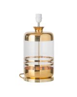 Ebb & Flow Pillar Lampefod - Klar/Guld - Guld base Ebb & Flow Pillar Lampefod - Klar/Guld - Guld base