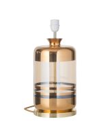 Ebb & Flow Pillar Lampefod - Røgfarvet/Guld - Guld base Ebb & Flow Pillar Lampefod - Røgfarvet/Guld - Guld base