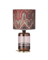 Ebb & Flow Pillar Lampefod - Obsidian/Kobber m/ SH101031 lampeskærm