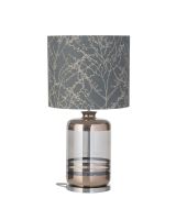 Ebb & Flow Pillar Lampefod - Grå/Platinium m/ SH101020 lampeskærm Ebb & Flow Pillar Lampefod - Grå/Platinium m/ SH101020 lampeskærm